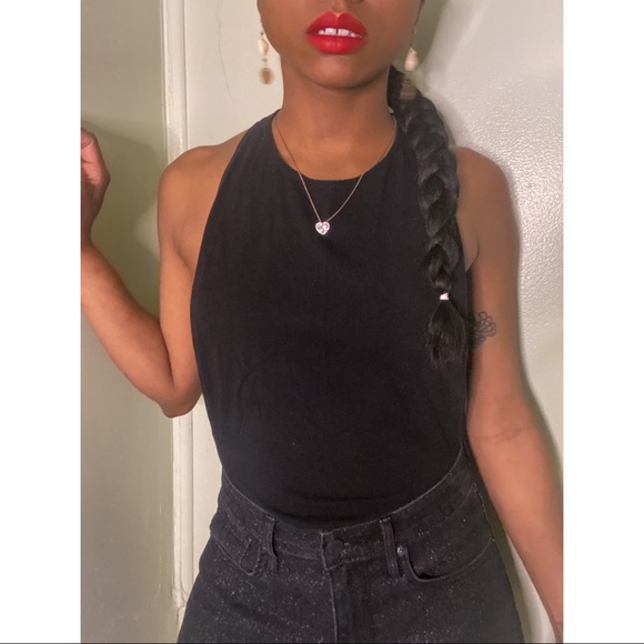 Black Knotted Bodysuit - Picture 2 of 3